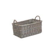 Small Shallow Antique Wash Storage Basket - REGN