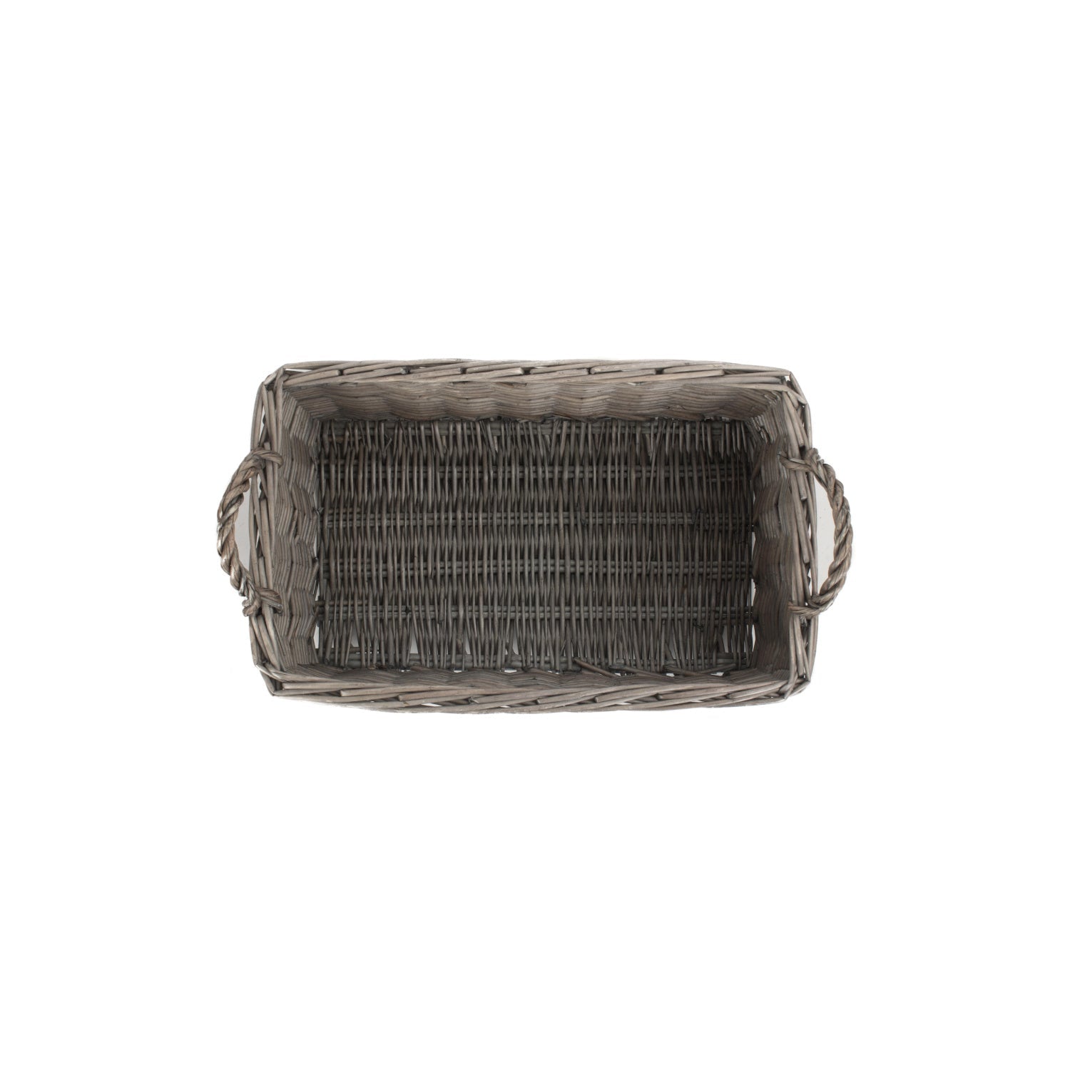 Small Shallow Antique Wash Storage Basket - REGN