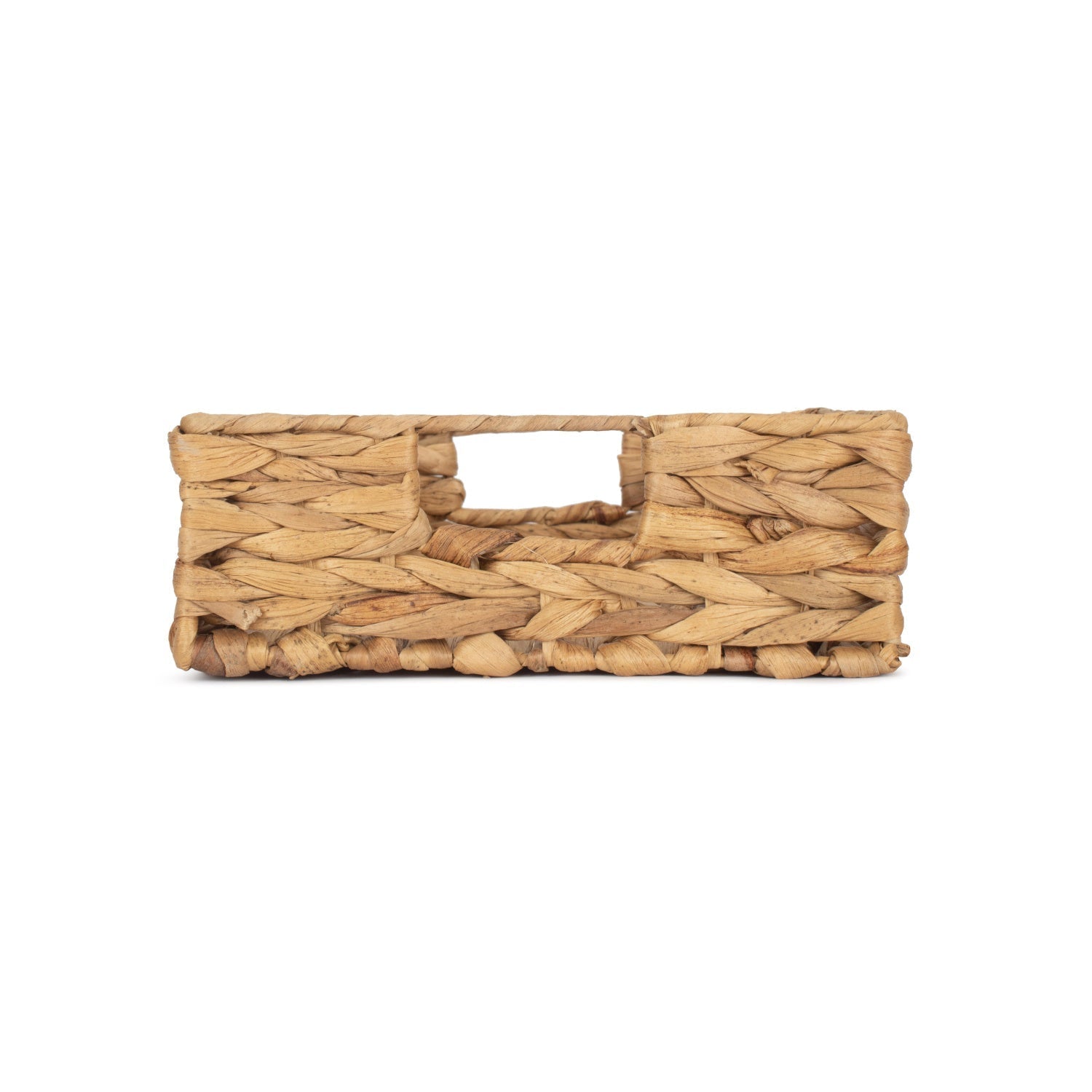 Small Shallow Rectangular Water Hyacinth Storage Tray Basket - REGN