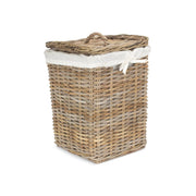 Small Square Rattan Laundry Hamper Basket - REGN