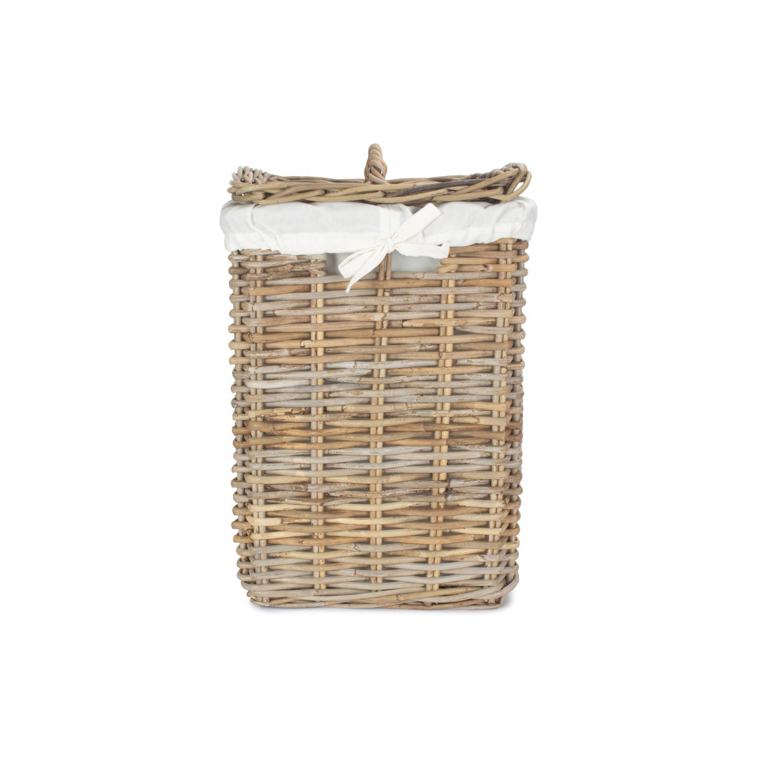 Small Square Rattan Laundry Hamper Basket - REGN