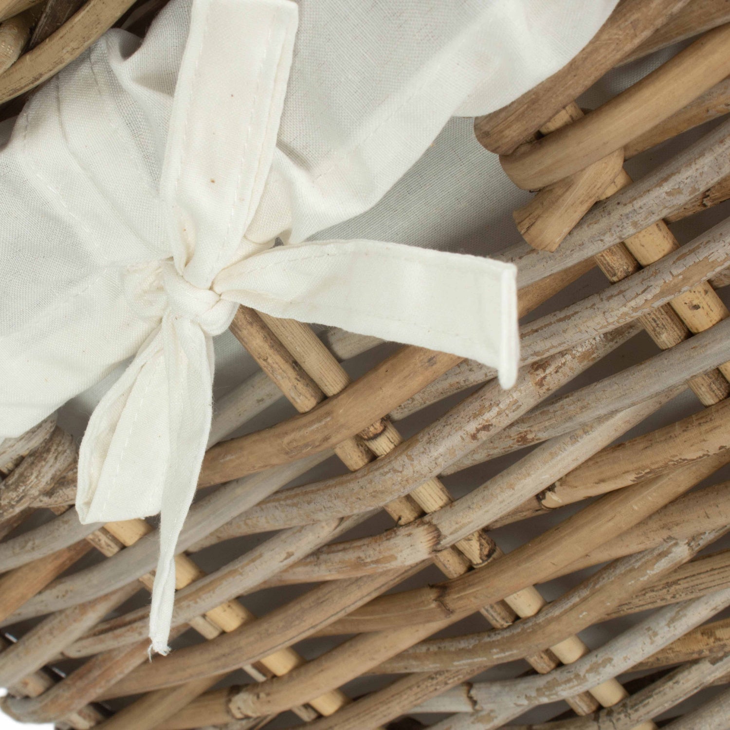 Small Square Rattan Laundry Hamper Basket - REGN