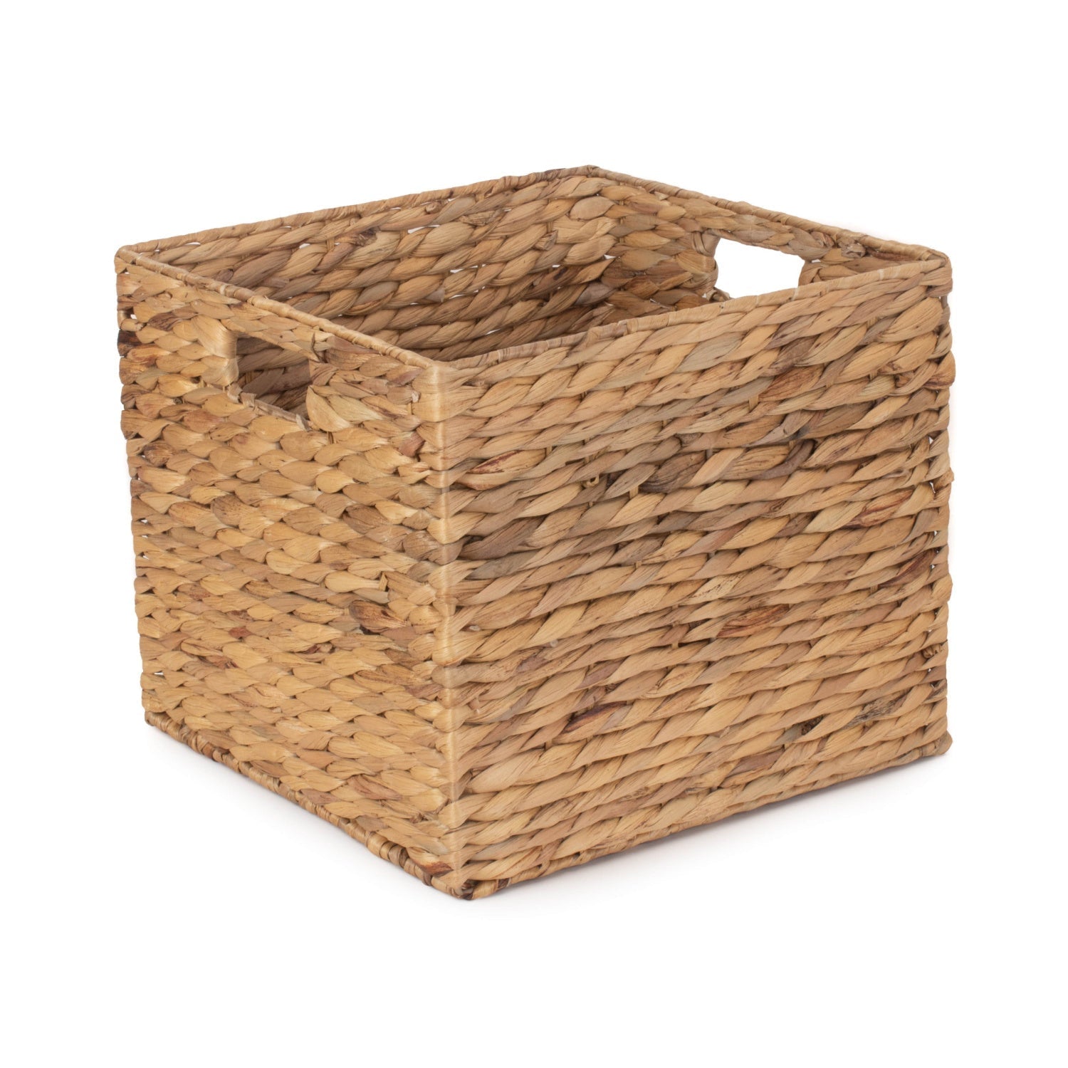 Small Square Water Hyacinth Storage Basket - REGN