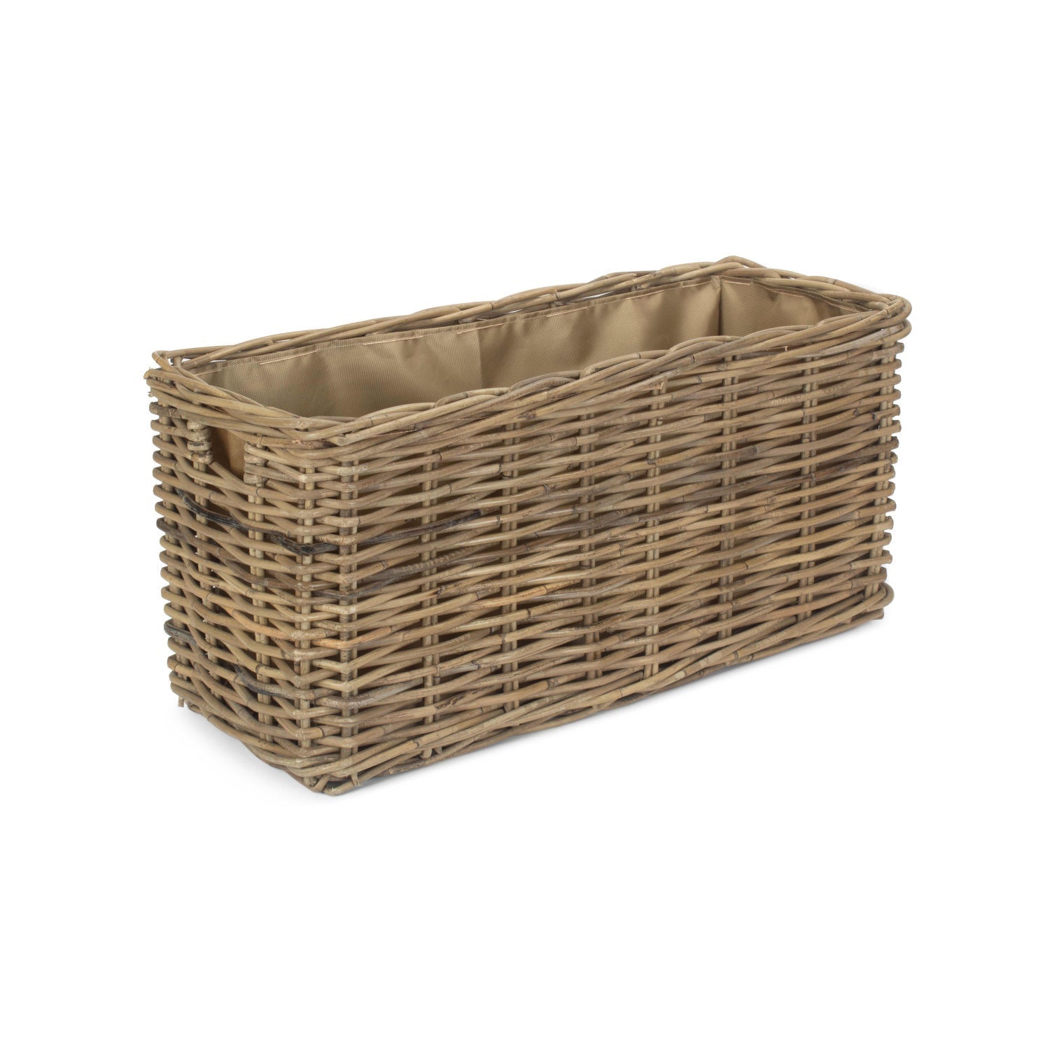 Small Under Bench Basket With Hessian Lining - REGN
