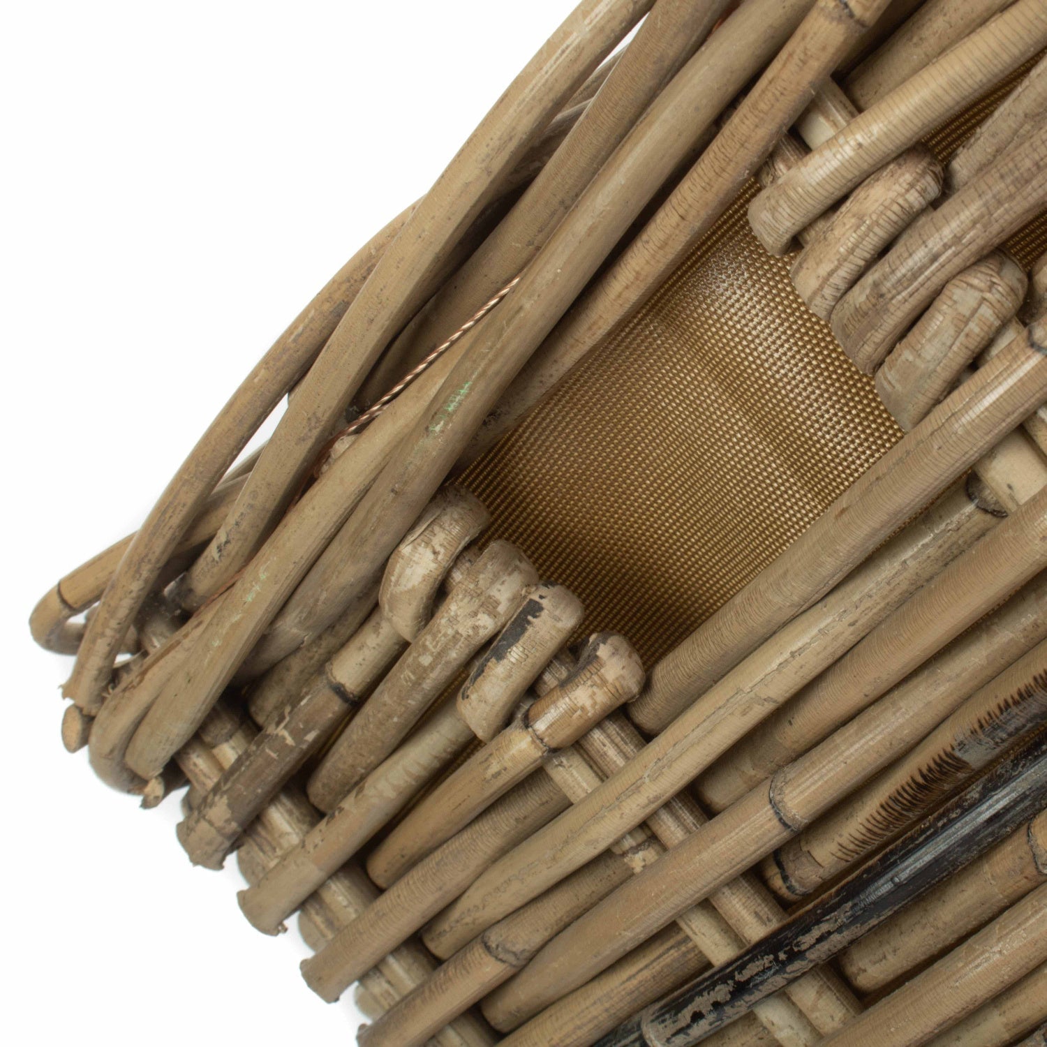 Small Under Bench Basket With Hessian Lining - REGN