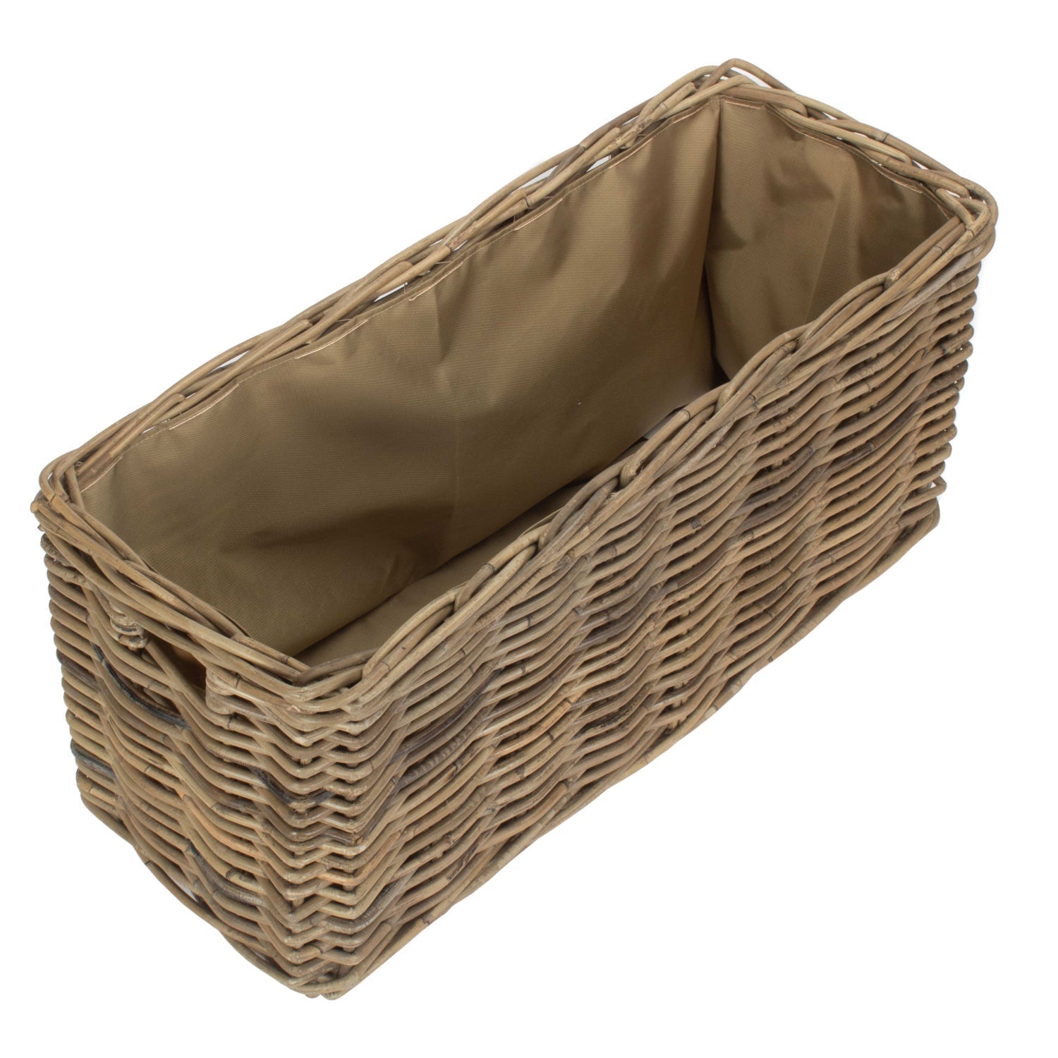 Small Under Bench Basket With Hessian Lining - REGN