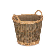 Small Unpeeled Log Basket With Lining - REGN