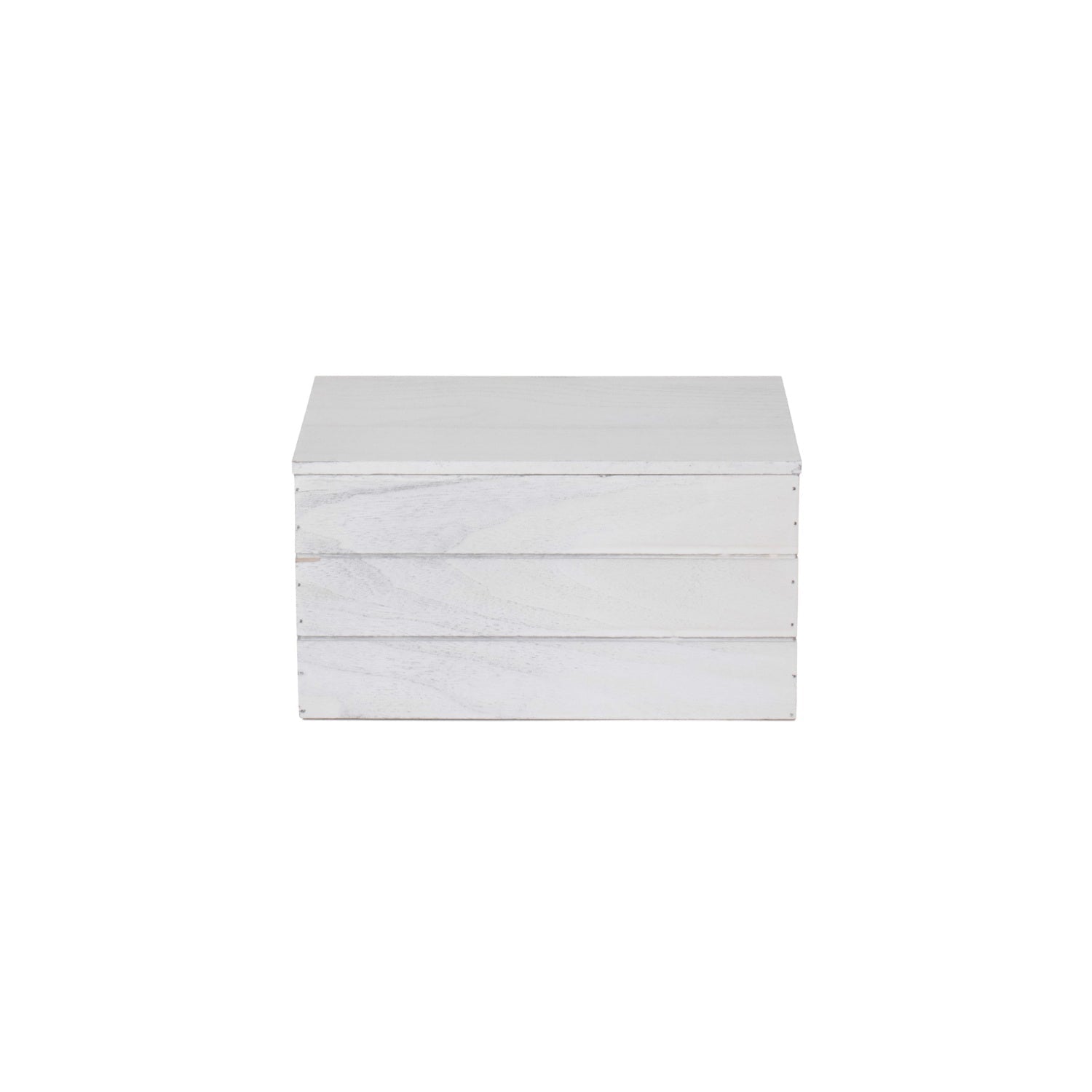 Small Vintage White Wash Heart Cut-Out Box with Lid - REGN