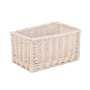 Small White Wash Willow Storage Basket - REGN