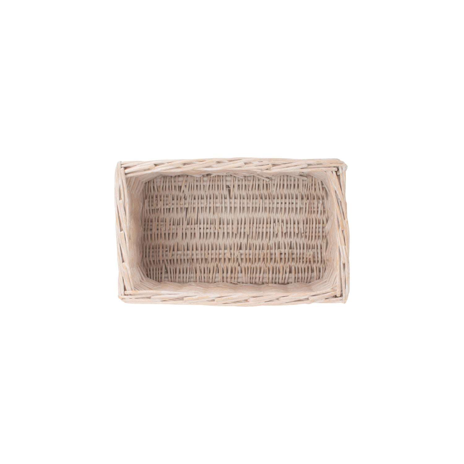 Small White Wash Willow Storage Basket - REGN