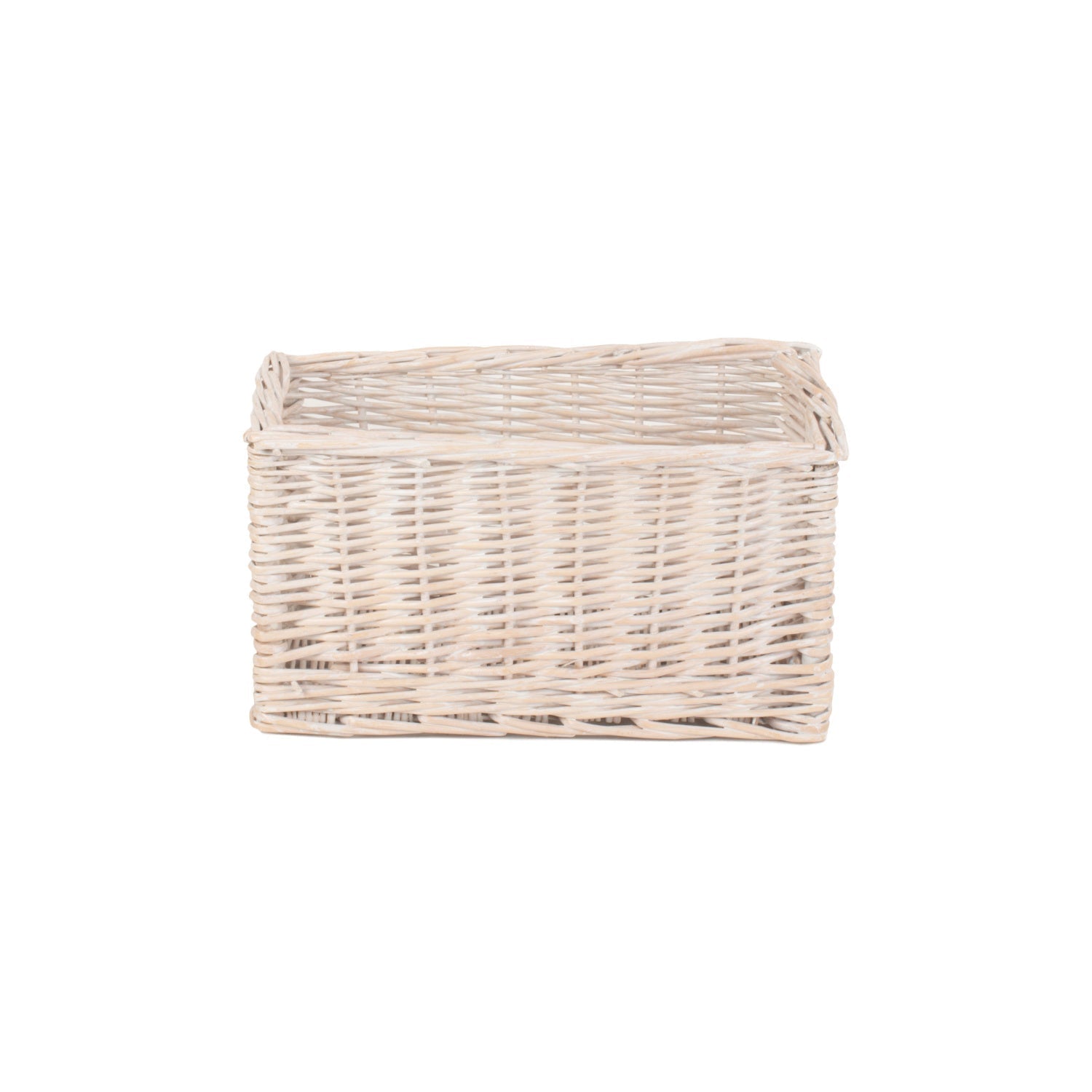 Small White Wash Willow Storage Basket - REGN