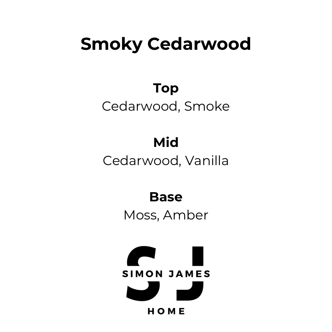Smoky Cedarwood Candle - Handmade Soy Wax - REGN