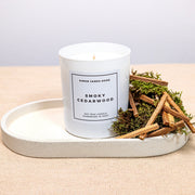 Smoky Cedarwood Candle - Handmade Soy Wax - REGN