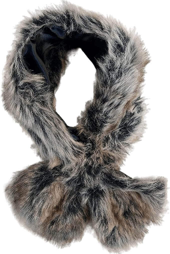 Sock Stack Elegant Faux Fur Winter Scarf Wrap Collar Shawl For Women Paris Style Neck - REGN