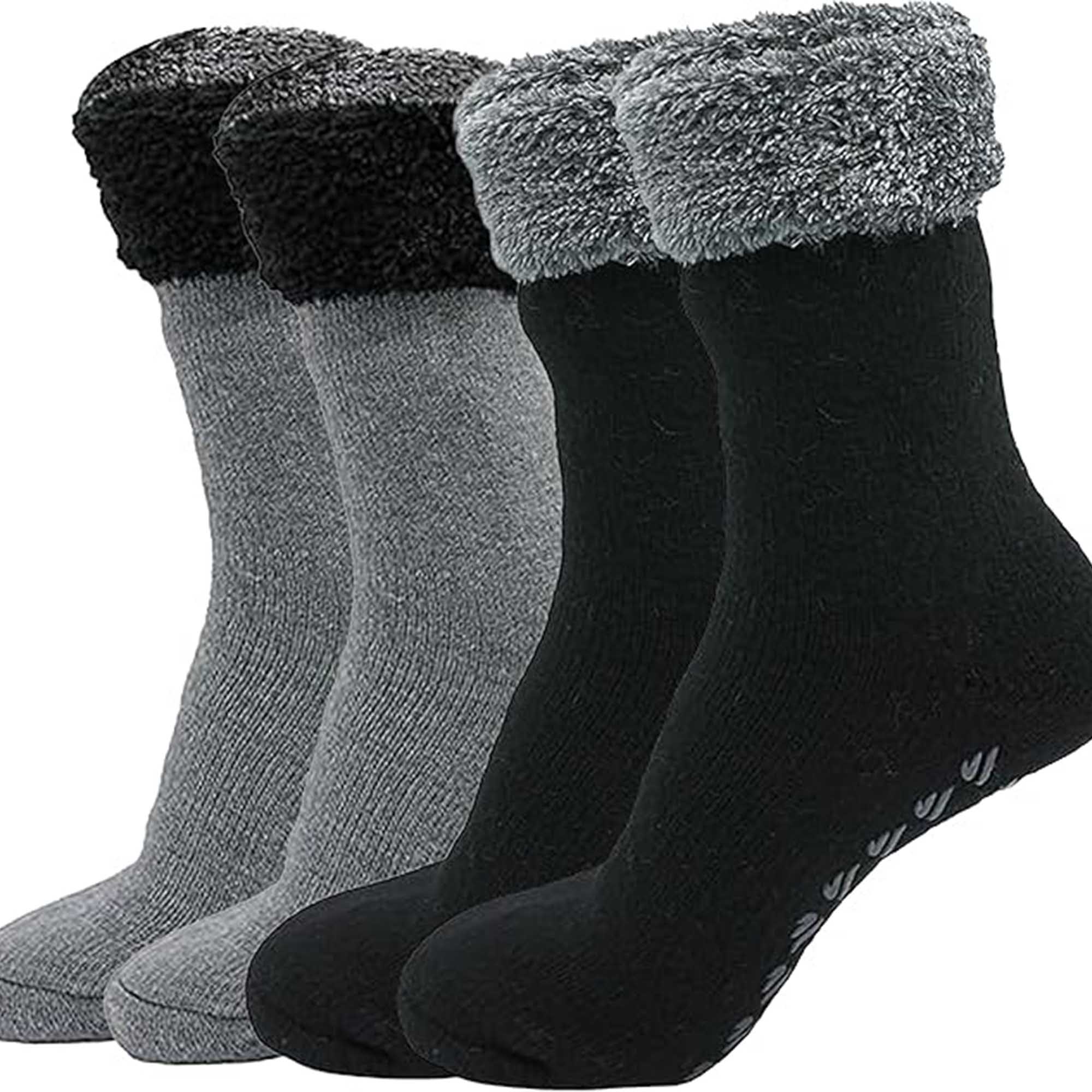 Sock Stack Feather Soft TOT Slipper Socks For Women Fleece Lined Indoor Cosy Winter UK 4-8 - REGN