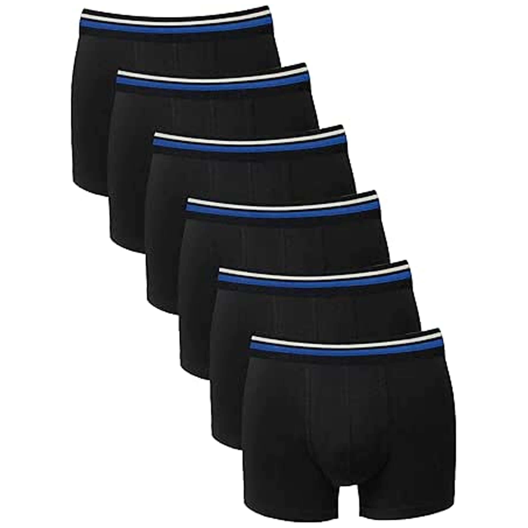 Sock Stack KB03 Boys Boxer Shorts Pack Of 6 Lycra Cotton Comfortable Fit Breathable School - REGN