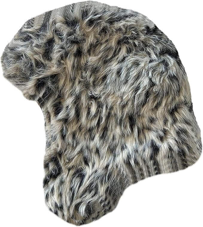 Sock Stack Ladies Faux Fur Winter Ski Hat With Ear Flaps And Matching Mittens Set Ideal - REGN