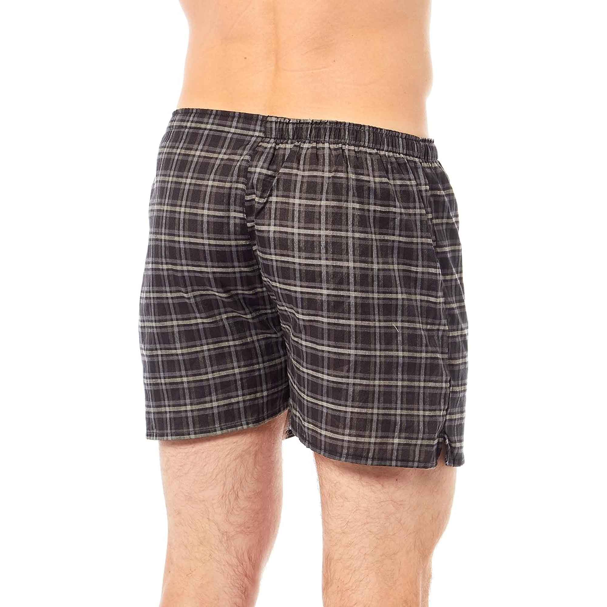Sock Stack MB02 Pack Of 6 Mens Loose Fit Boxers With Comfort Waistband Button Fly - REGN
