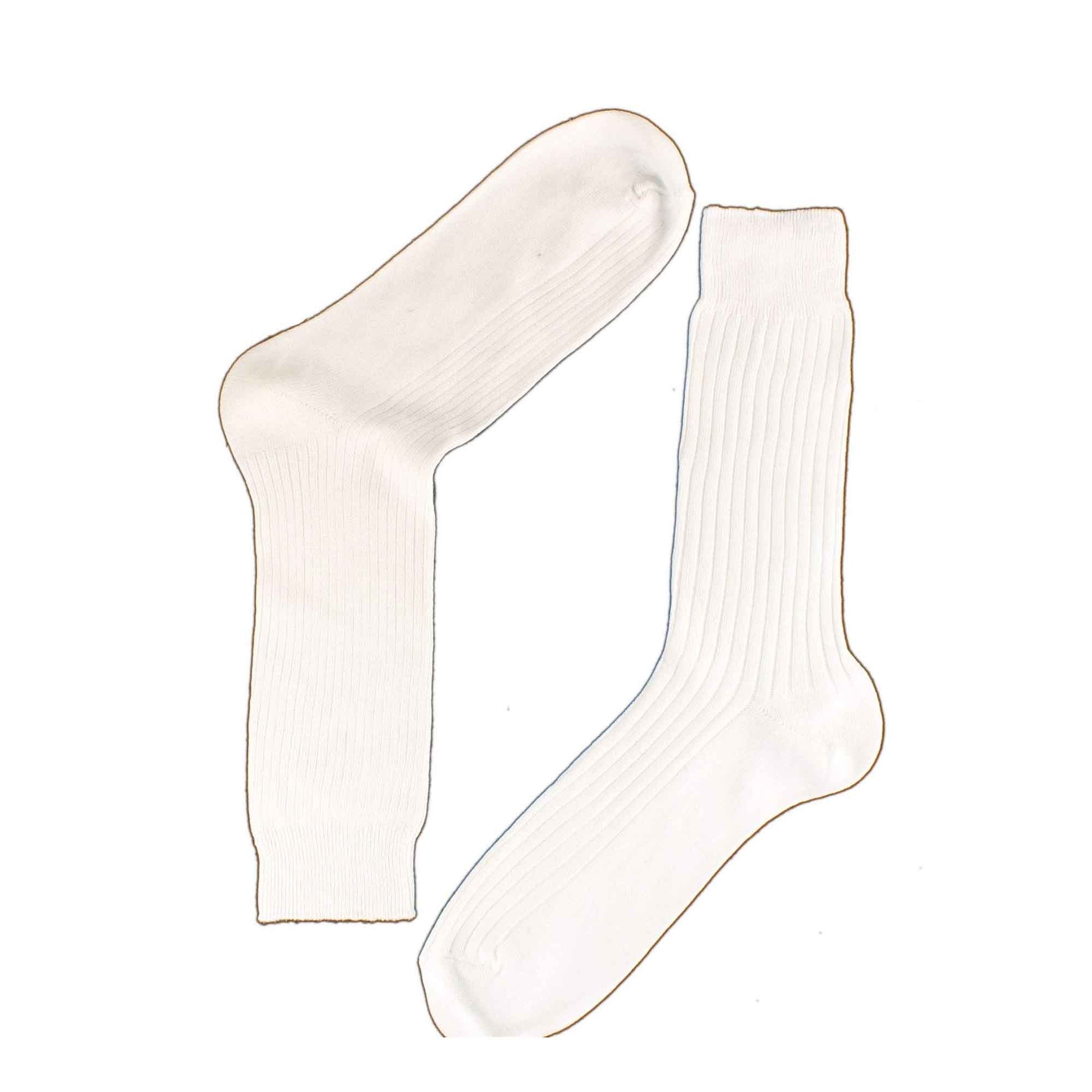 Sock Stack Men's 12 Pairs Seamless Toe Dress Socks 100% Cotton Ribbed Moisture-Wicking - REGN