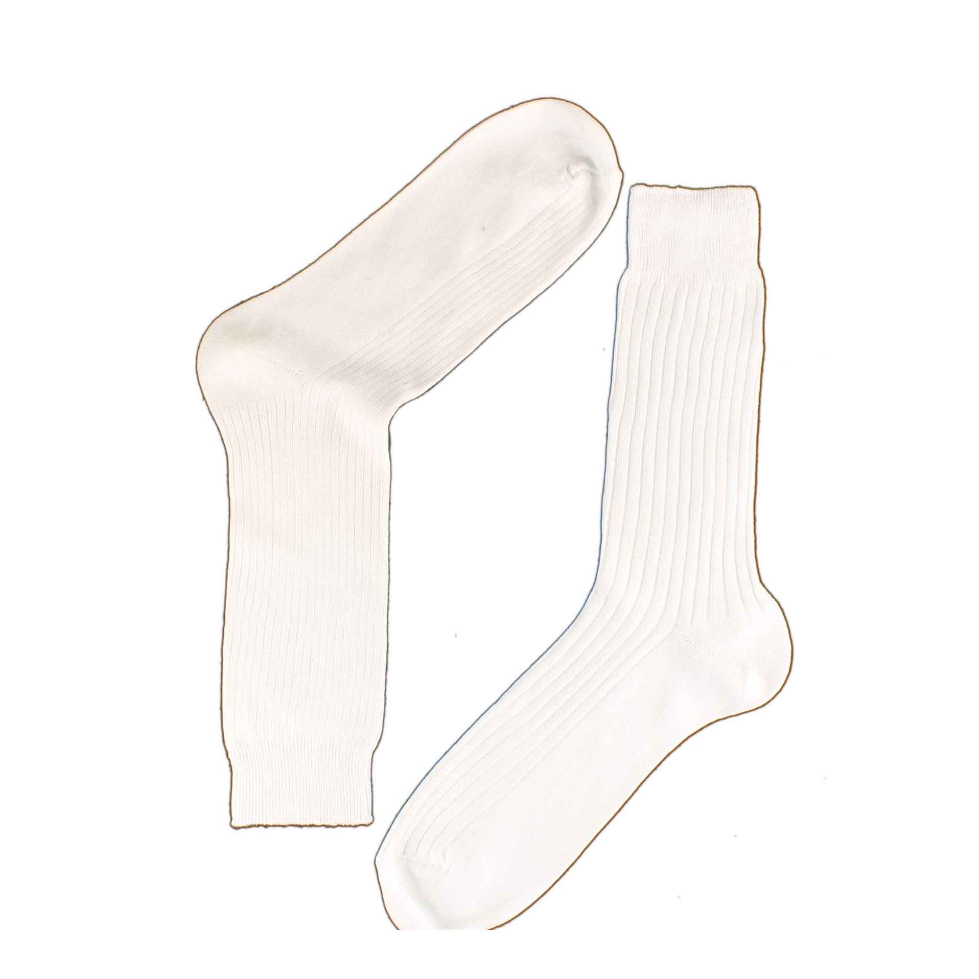 Sock Stack Men's 12 Pairs Seamless Toe Dress Socks 100% Cotton Ribbed Moisture-Wicking - REGN