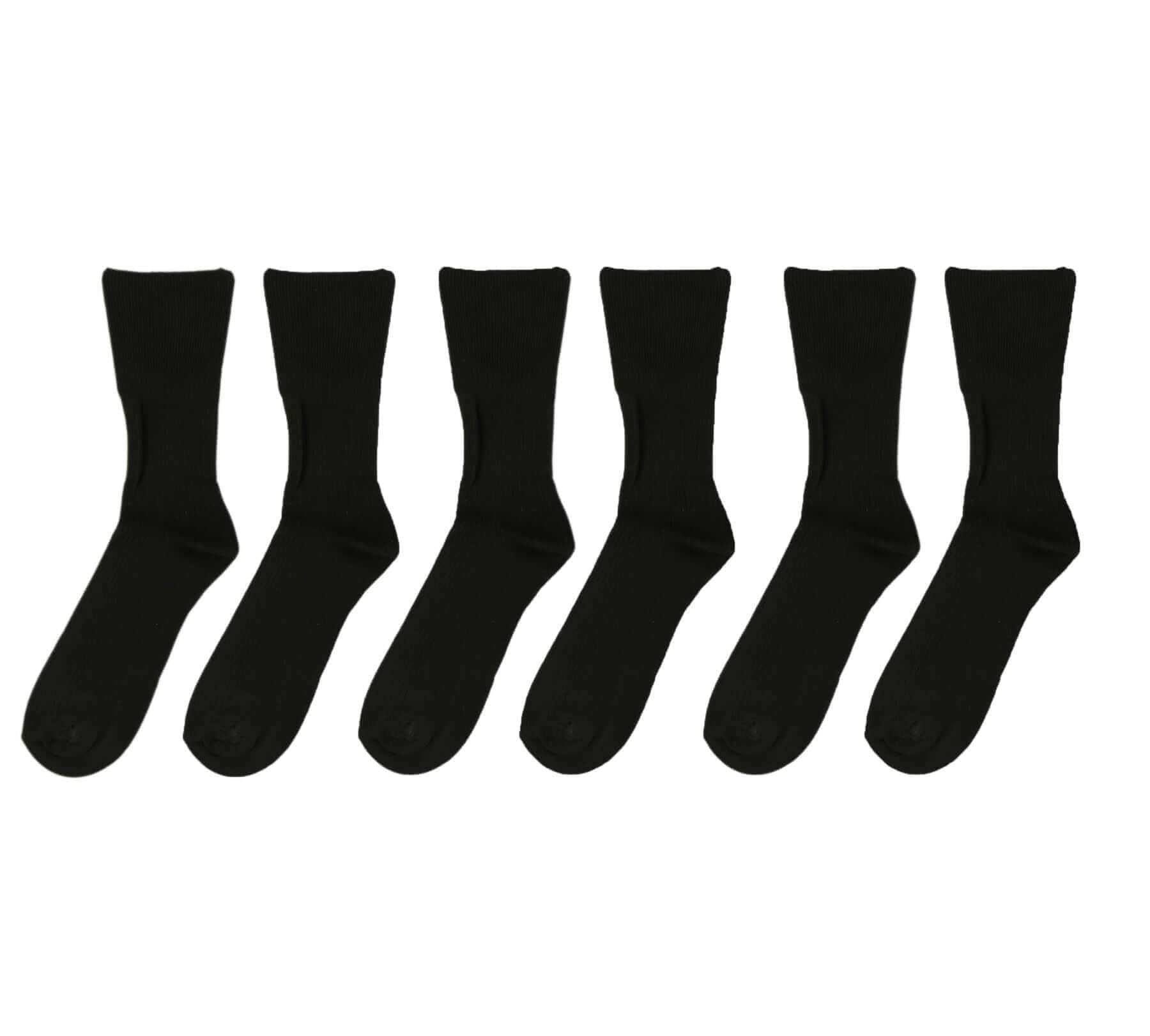 Sock Stack Men's Bamboo Diabetic Comfort Socks 6 Pairs Moisture-Wicking Breathable - REGN