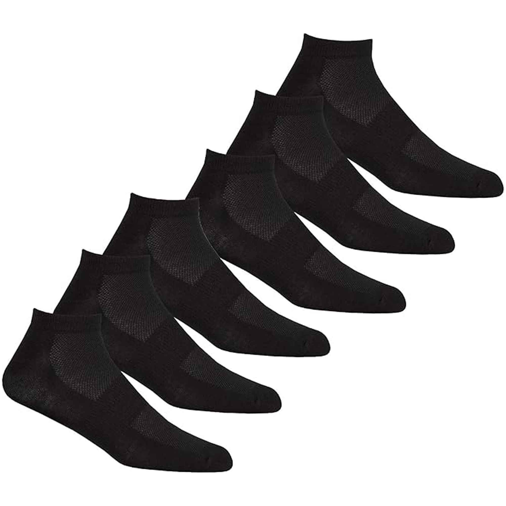 Sock Stack Mens Bamboo Sports Liner Socks 6 Pairs Antibacterial MoistureWicking Breathable - REGN