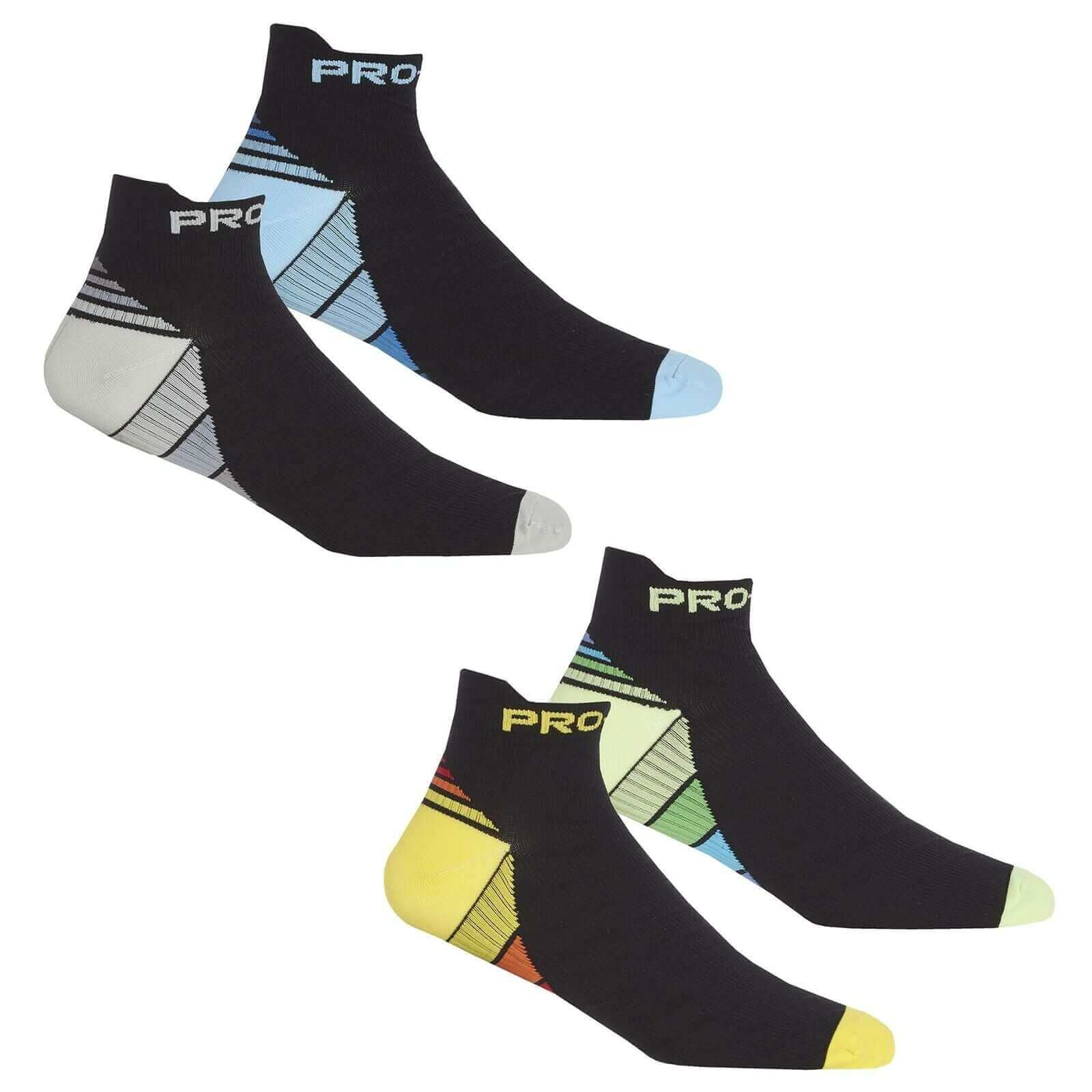 Sock Stack Men's Compression Low-Cut Running Socks 4 Pack Breathable Arch Support - REGN