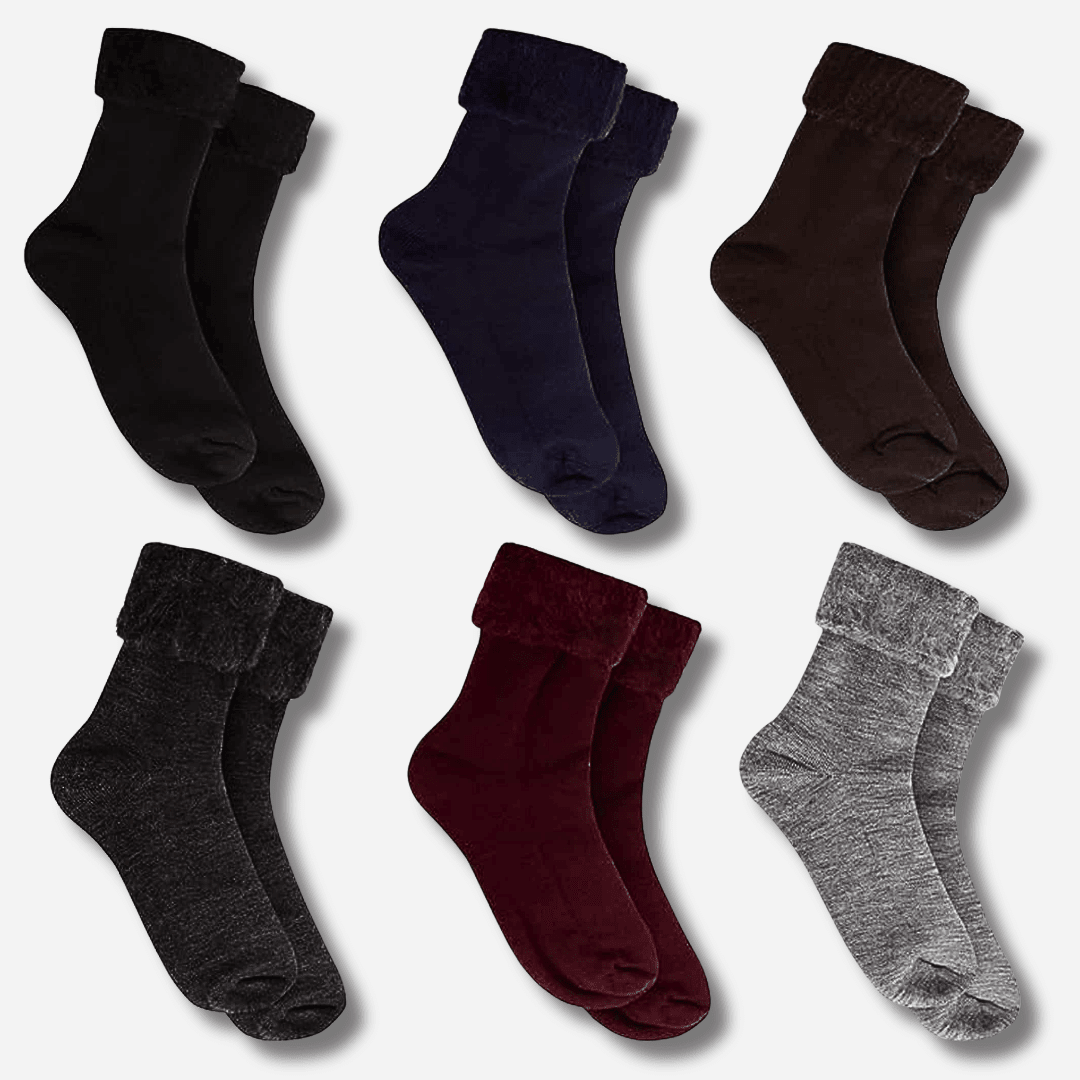 Sock Stack Mens Thermal Bed Socks Pack Of 3 Fluffy Soft Warm Cosy For Cold Nights UK Size - REGN