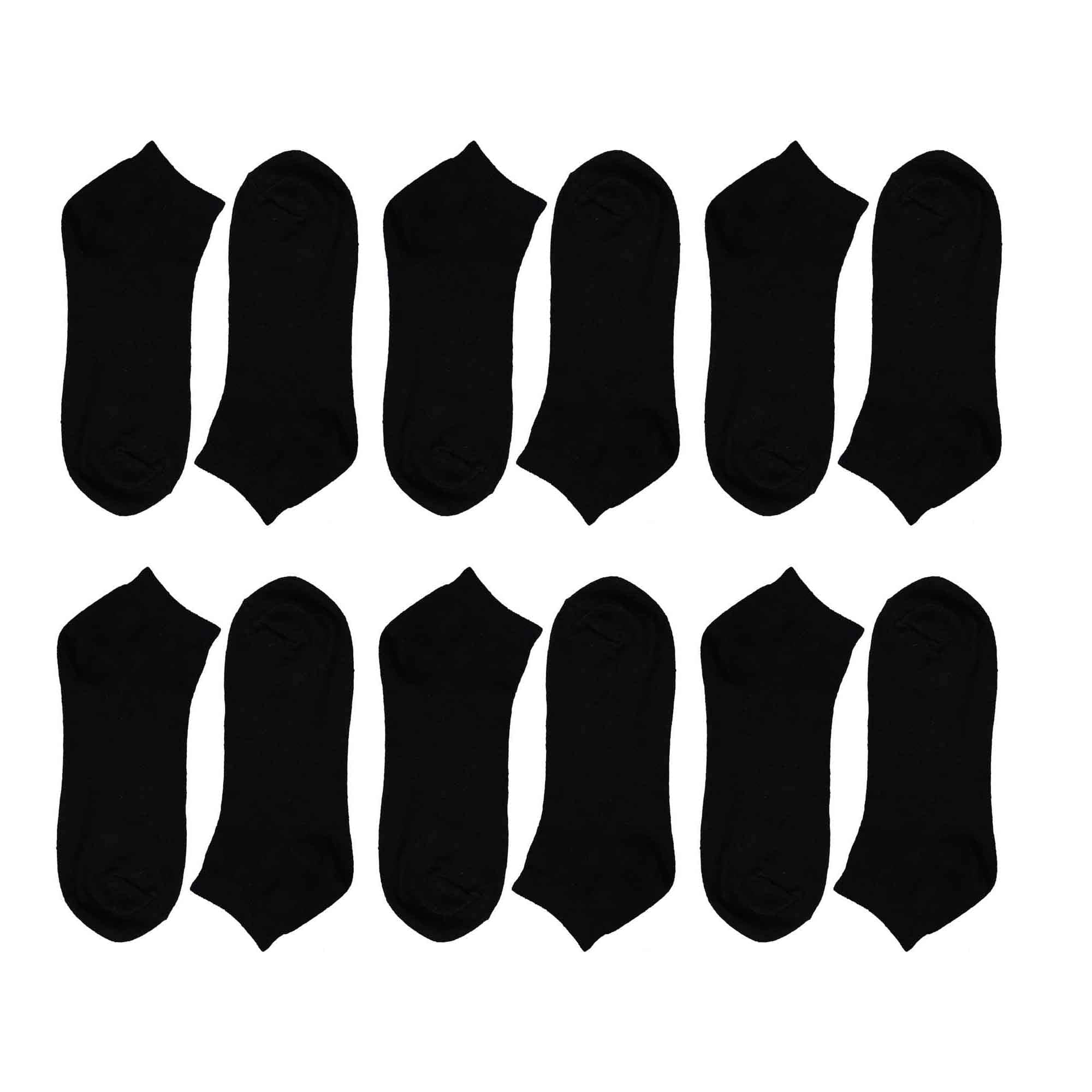 Sock Stack Mens Trainer Socks 12 Pairs Breathable Cotton Blend Arch Support Anti Crimping - REGN