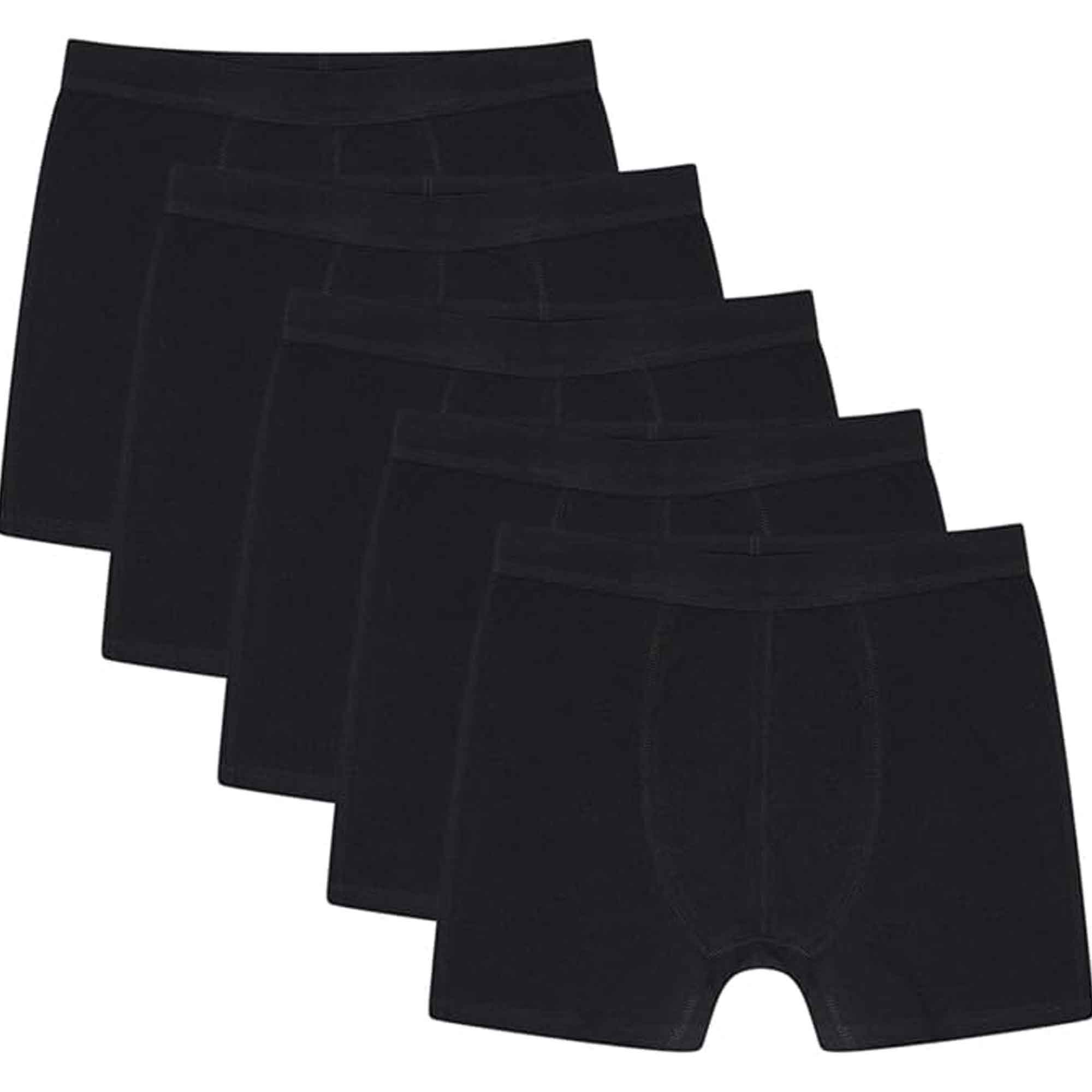 Sock Stack Pack Of 5 Boys Organic Cotton Stretch Boxer Trunks For Kids Ages 5-13 - REGN