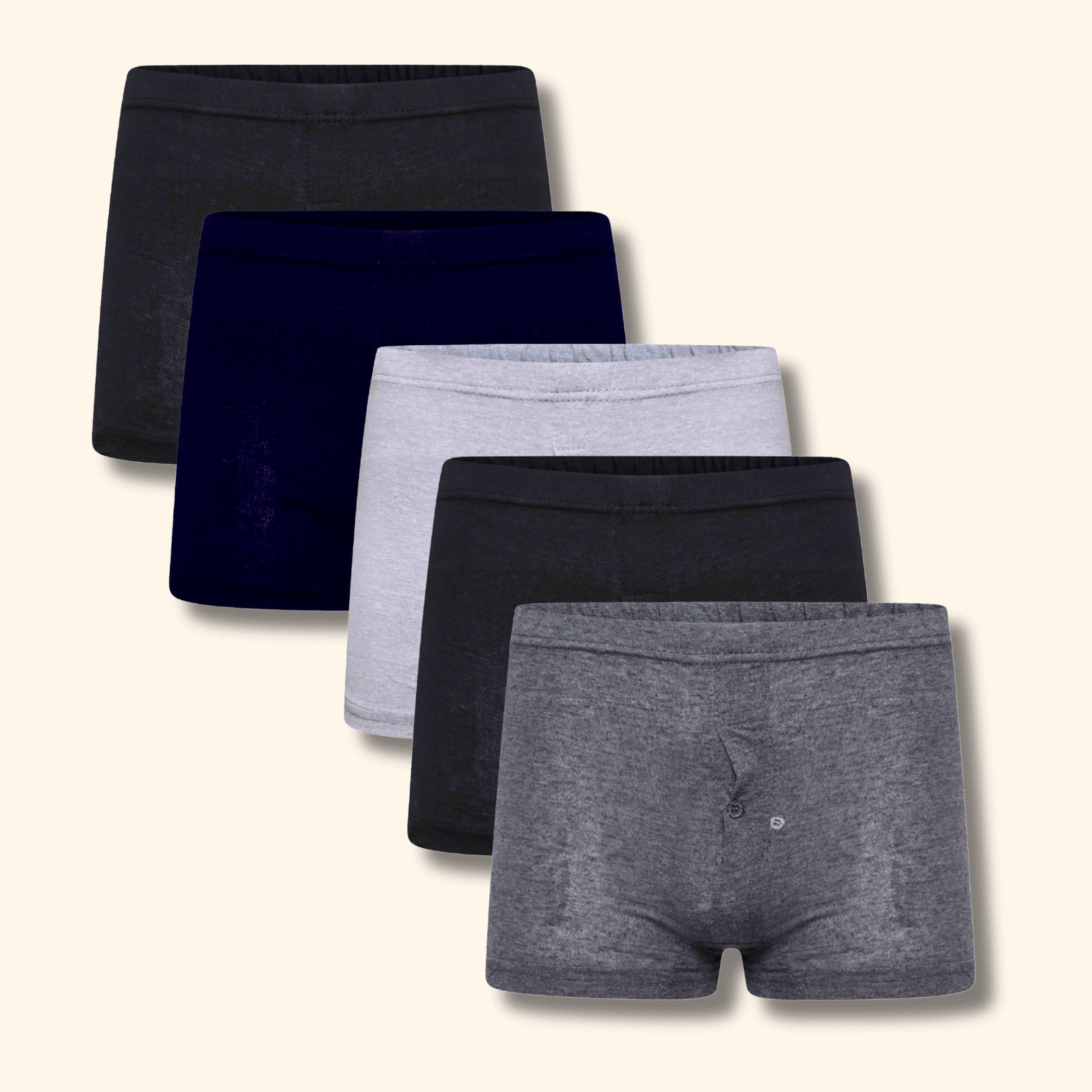 Sock Stack Pack Of 5 Mens Jersey Plus Size Boxer Shorts Cotton Classic Fit Underwear 2XL - REGN