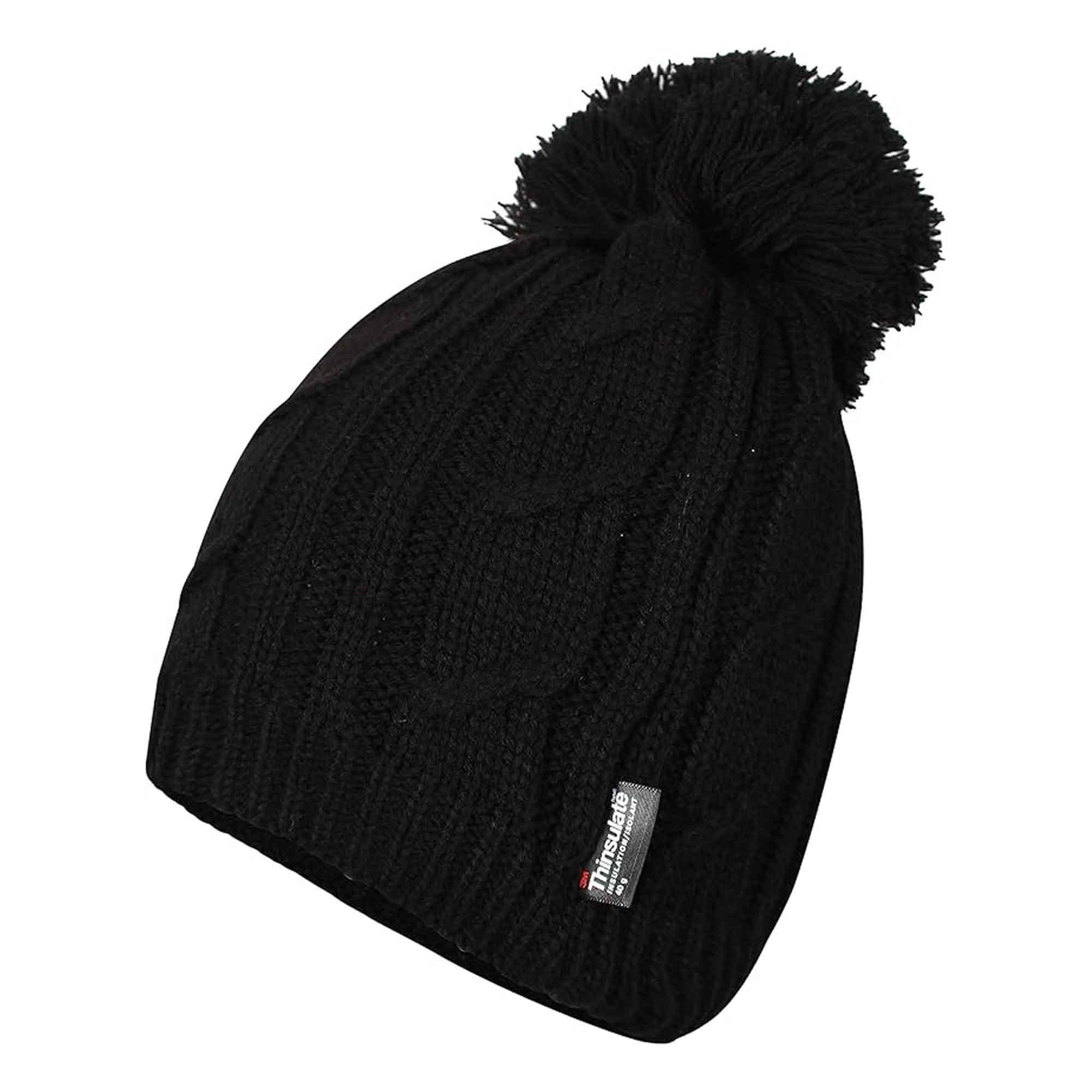 Sock Stack Women's Chunky Cable Knit Beanie Hat With 3M Thinsulate Insulation Reinforced Heel and Toe Comfort - REGN