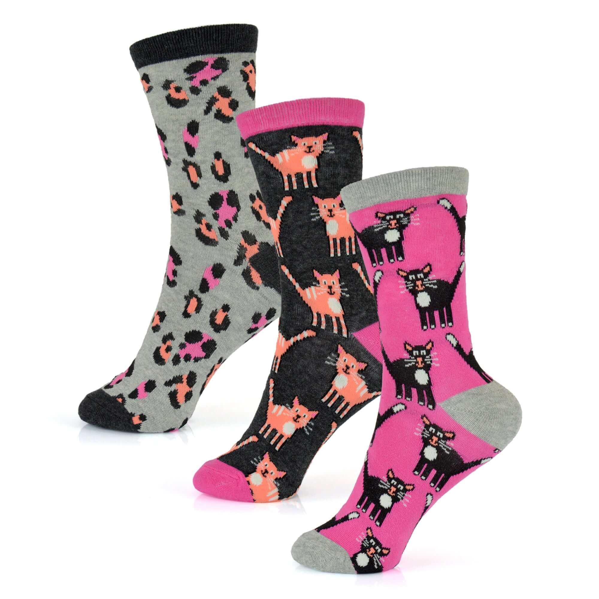 Sock Stack Womens Cotton Rich Socks 6 Pairs UK Size 4-7 Breathable Durable Reinforced Heel Toe Multipack Value - REGN