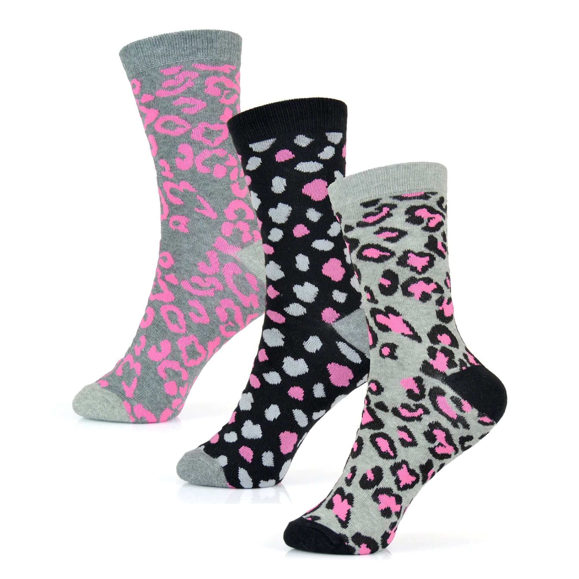 Sock Stack Womens Cotton Rich Socks 6 Pairs UK Size 4-7 Breathable Durable Reinforced Heel Toe Multipack Value - REGN