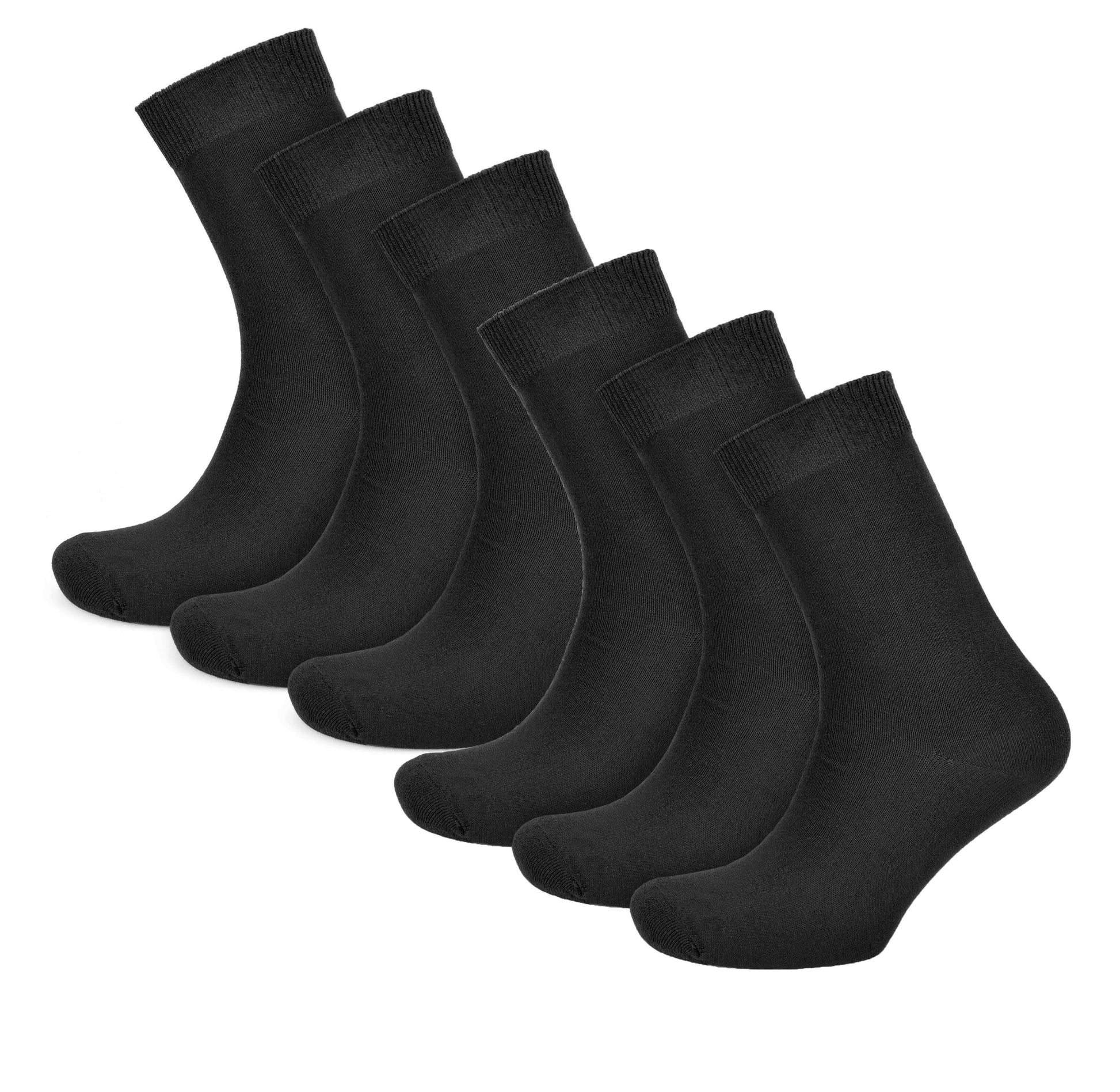 Sock Stack Womens Cotton Rich Socks 6 Pairs UK Size 4-7 Breathable Durable Reinforced Heel Toe Multipack Value - REGN