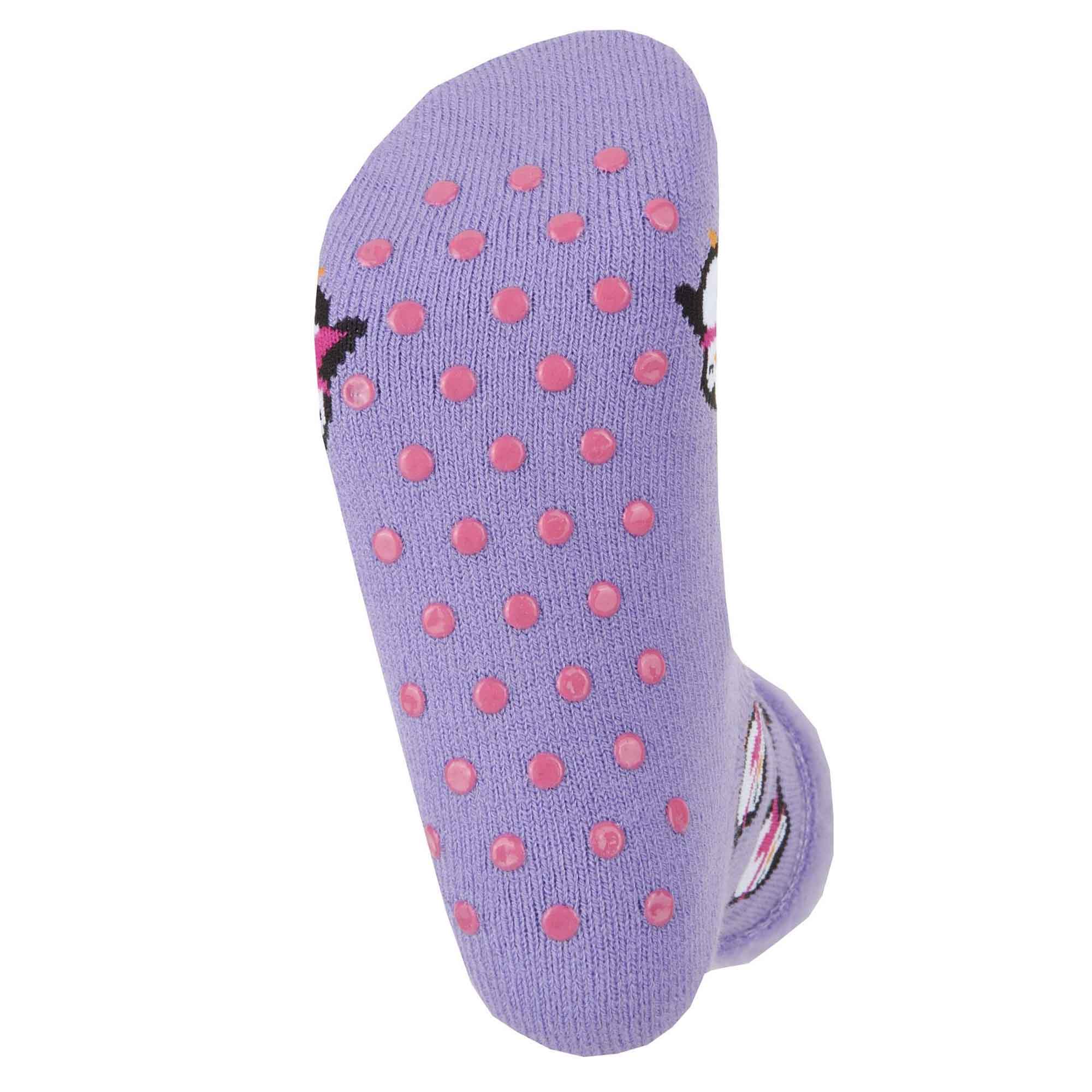Sock Stack Womens Non Slip Thermal Bed Socks Slipper Socks With Silicone Grips UK Size 4 - REGN