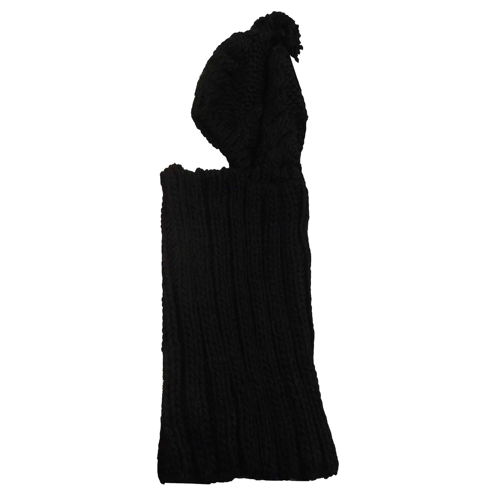 Sock Stack Women's Thermal Beanie Hat 2-In-1 Snood Scarf Cable Knit Pom Pom Winter - REGN