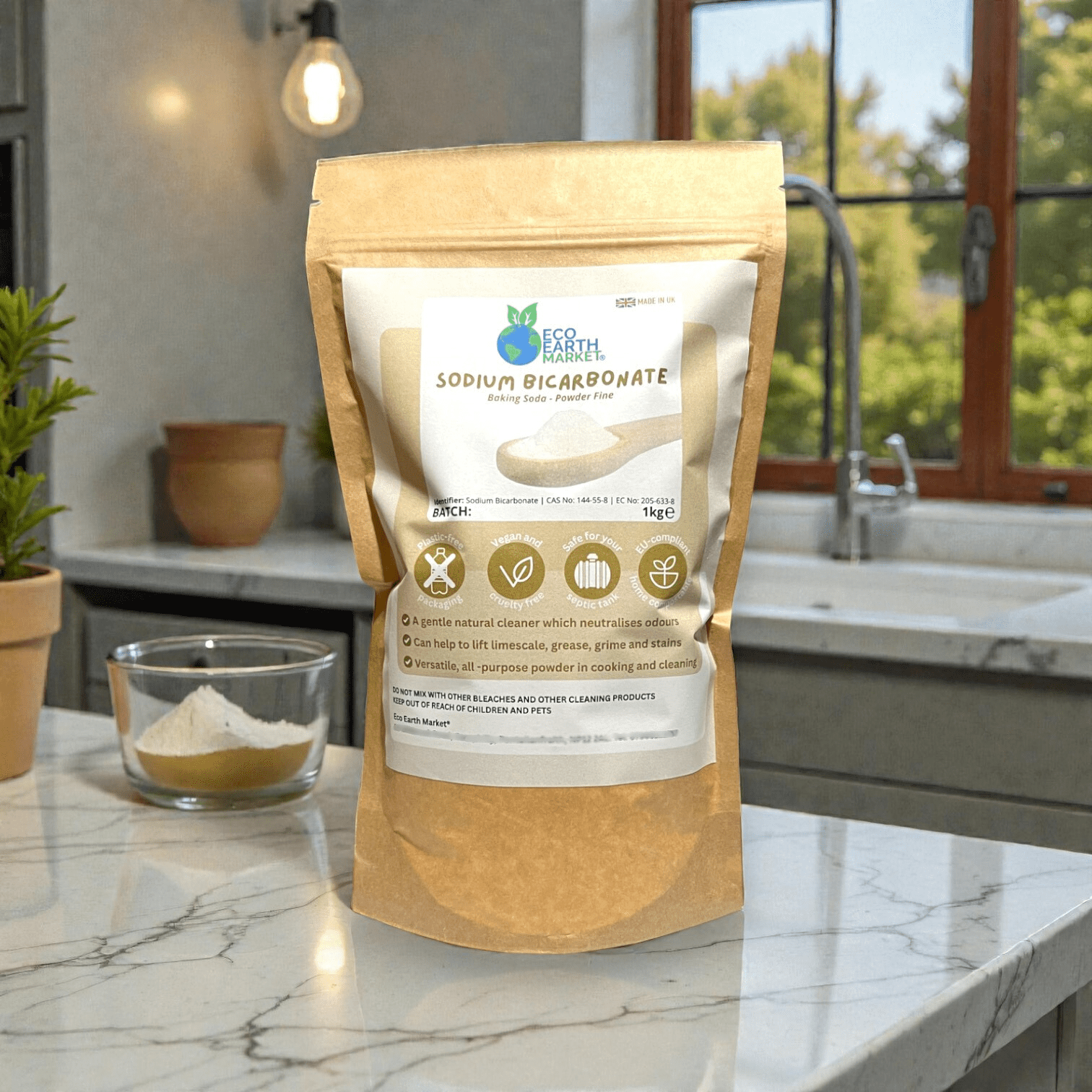 Sodium Bicarbonate 1kg – Food Grade Baking Soda (UK Made) - REGN