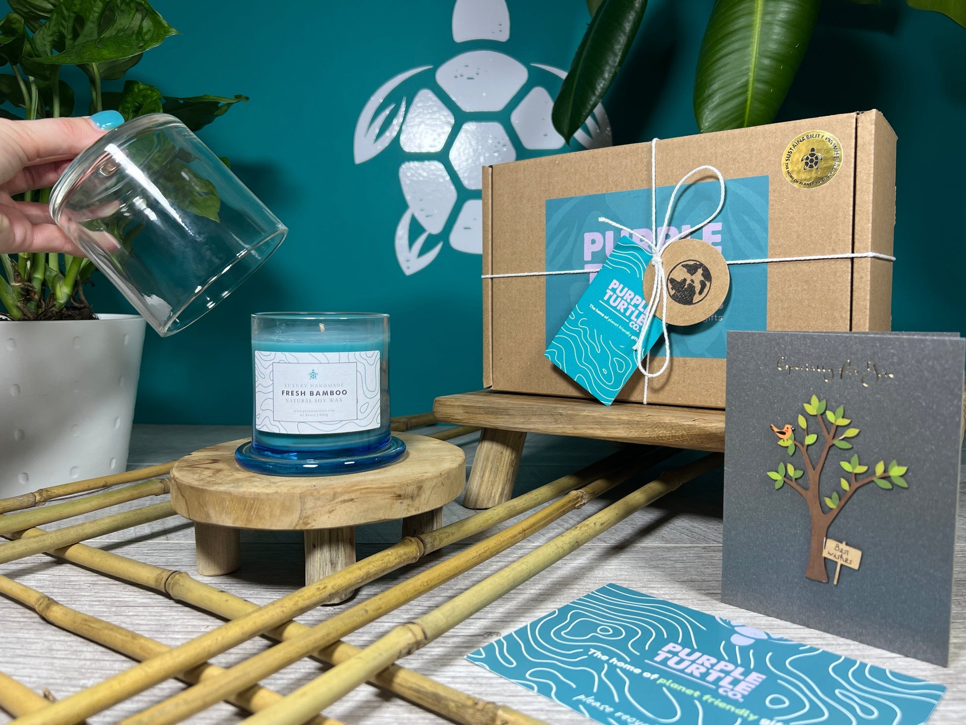 Soy Wax Bamboo Candle Gift Set - REGN