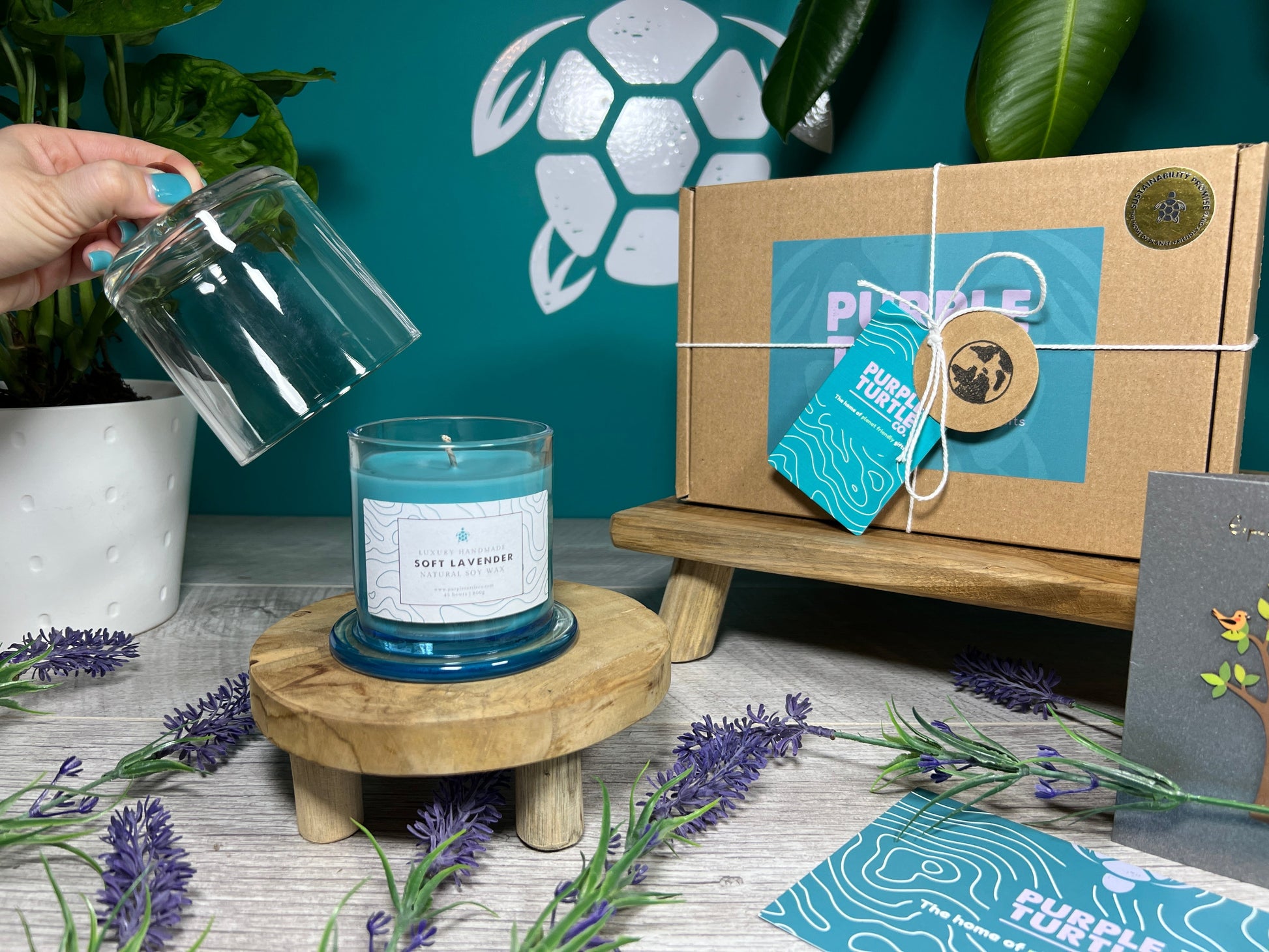 Soy Wax Lavender Candle Gift Set - REGN