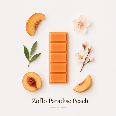 Zoflo Paradise Peach wax melt snap bar