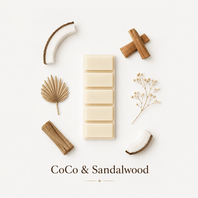 CoCo & Sandalwood wax melt snap bar