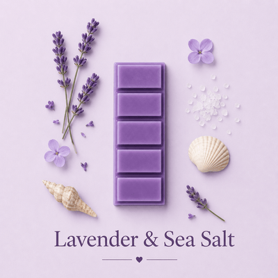 Lavender & Sea Salt wax melt snap bar