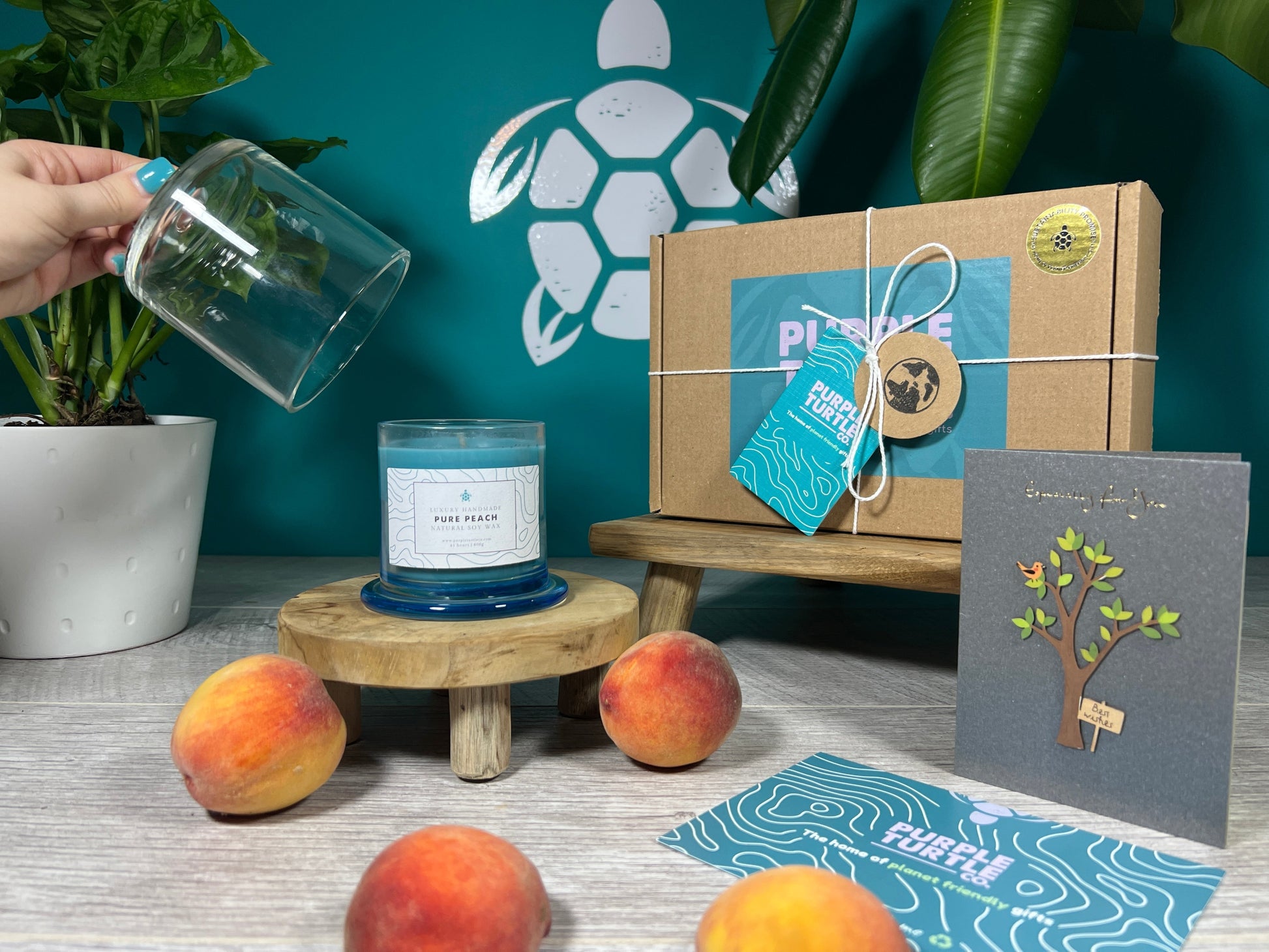 Soy Wax Peach Candle Gift Set - REGN