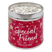 Special Friend At Christmas Candle Tin – Cranberry & Orange - REGN