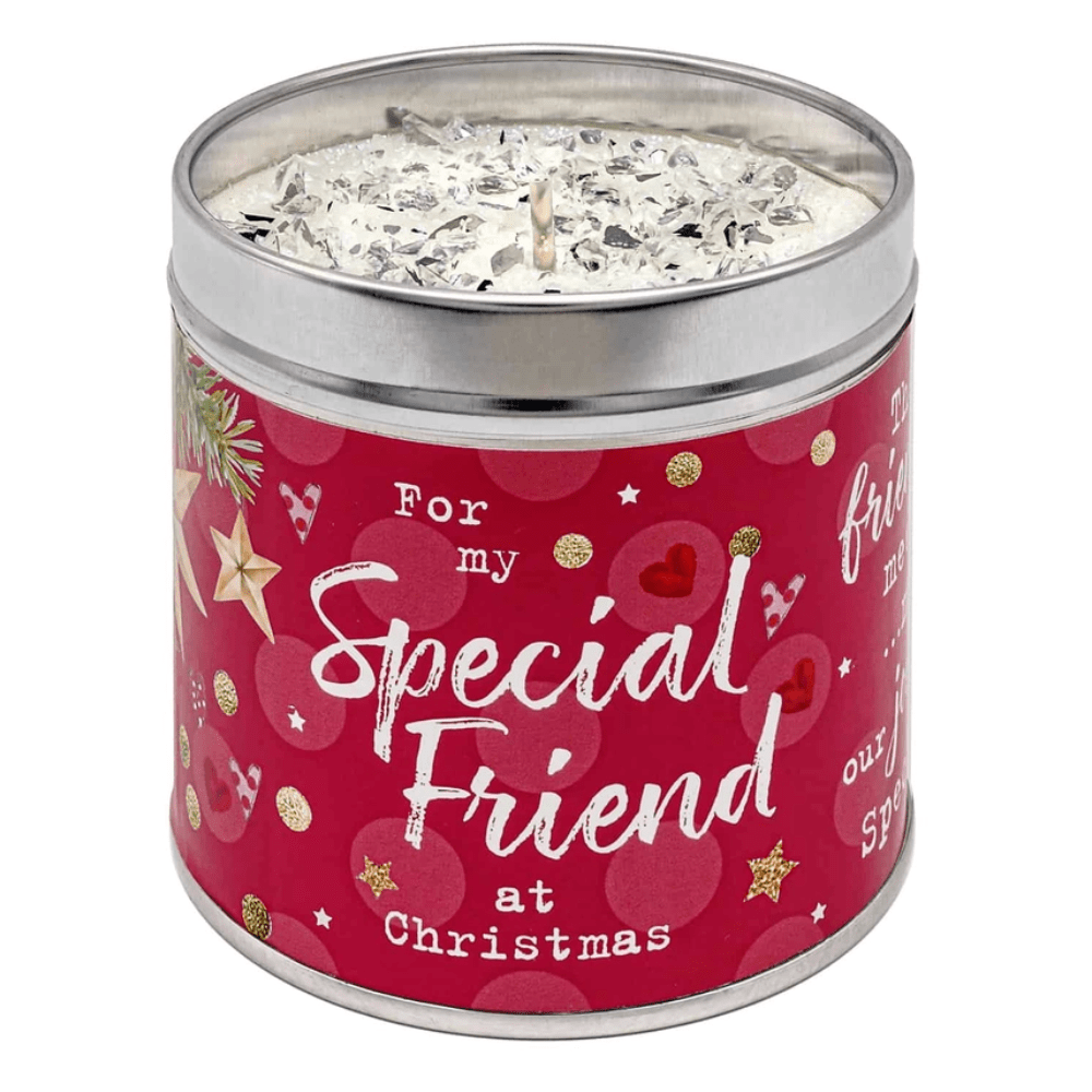 Special Friend At Christmas Candle Tin – Cranberry & Orange - REGN