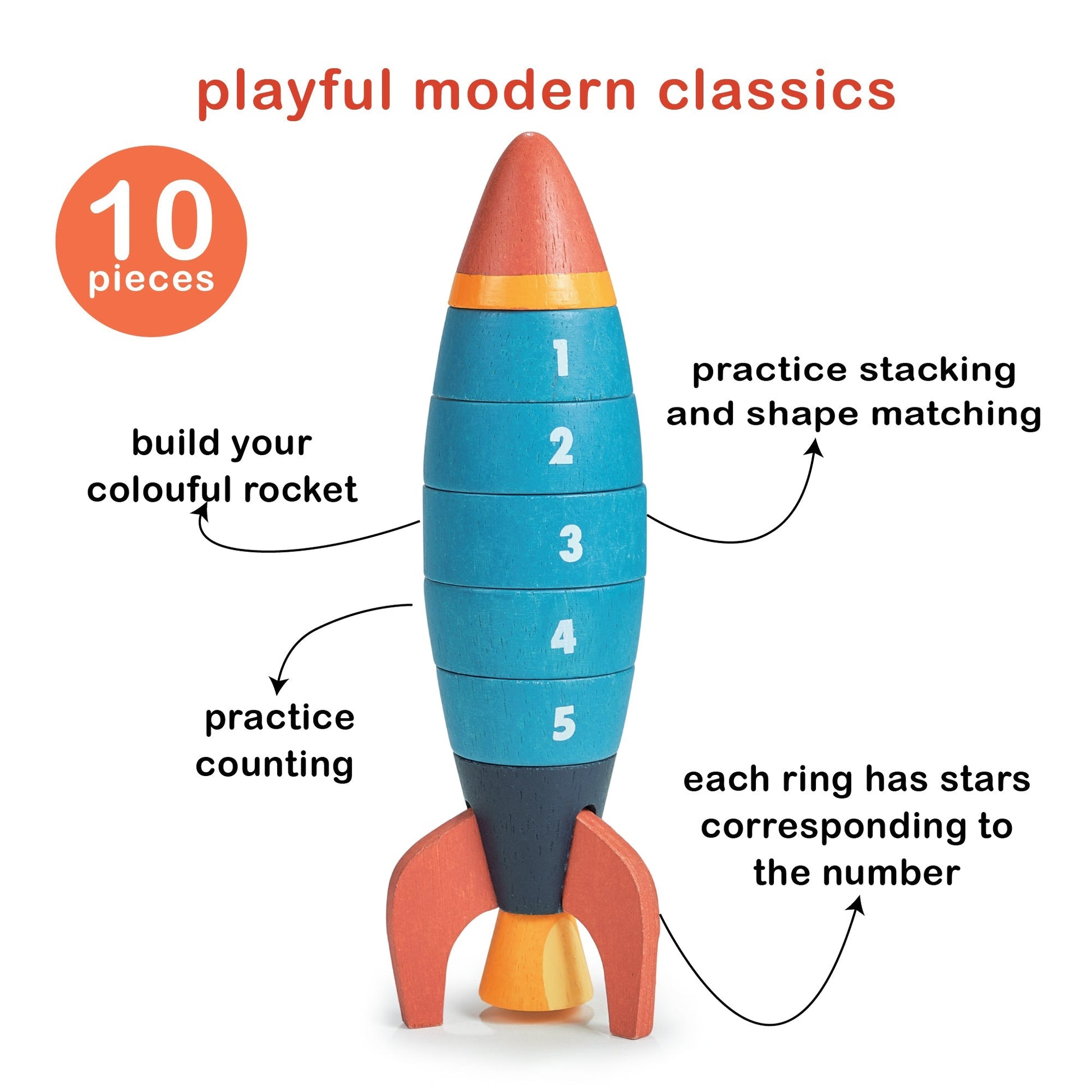 Stacking and Counting Rocket - REGN