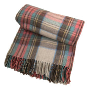 Stewart Dress Antique Recycled Wool Blanket in Soft Tartan Check - REGN