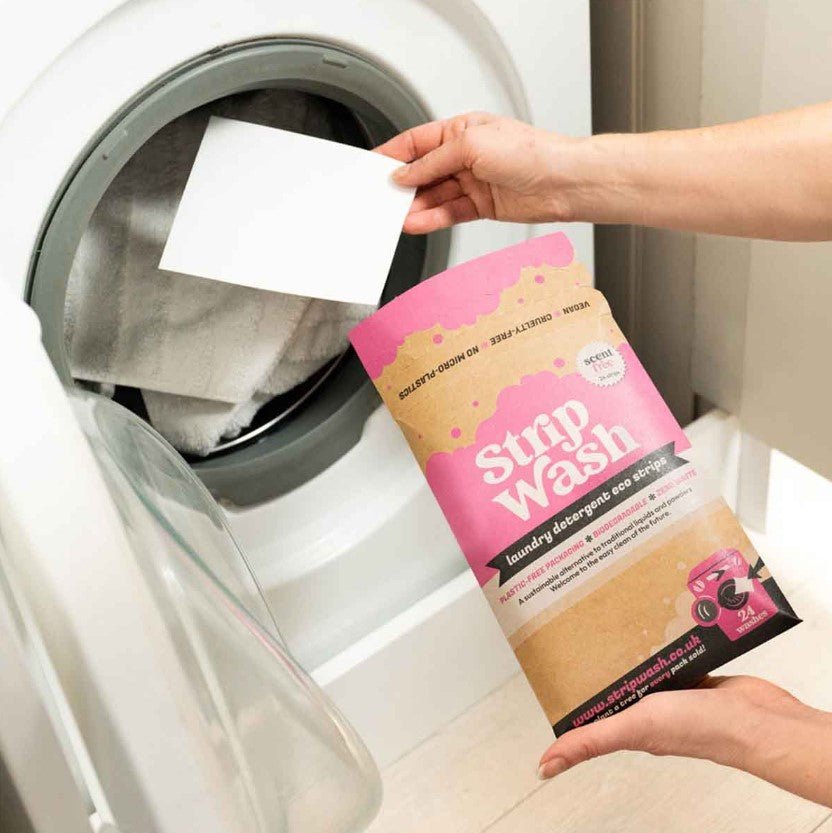 StripWash Laundry Detergent Sheets - Plastic Free Eco No Mess Laundry Sheets, 24 Pack - REGN