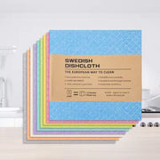 Swedish Eco Durable Dish Cloths, Vegan Biodegradable Kitchen Cloths 4 Pack - REGN